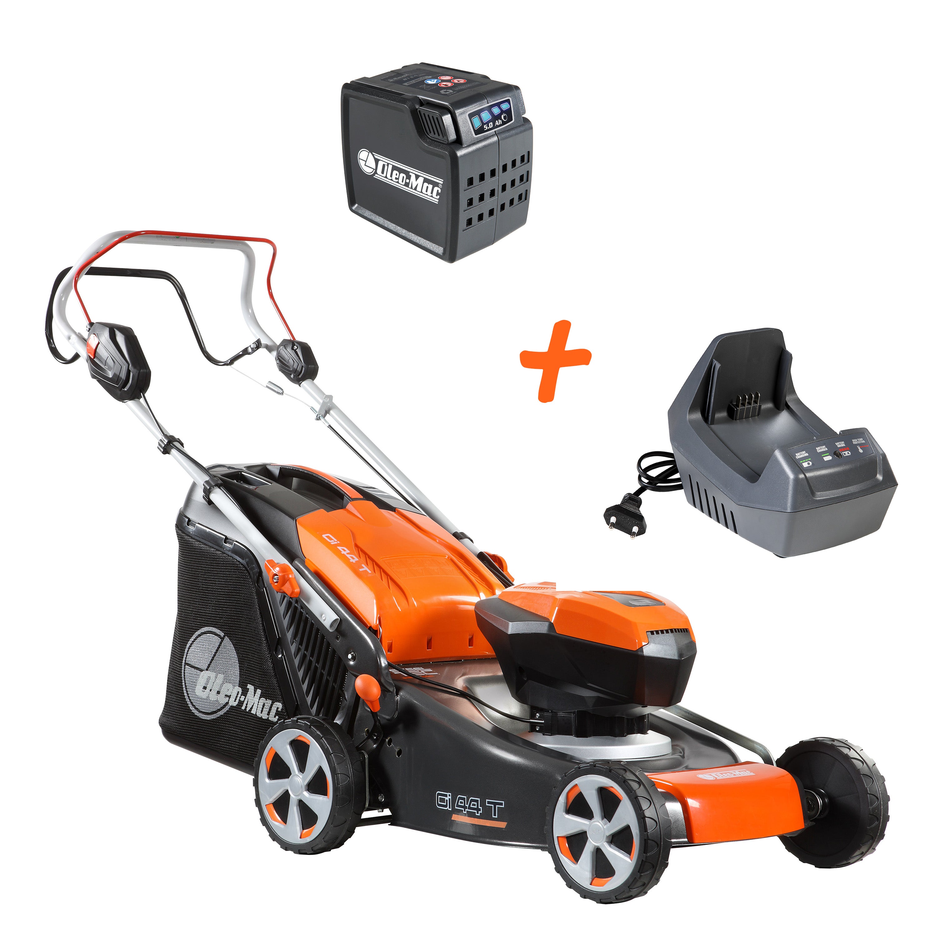 Produits à batterie - Tondeuse Kit Gi 44 T + 1 batterie + 1 chargeur