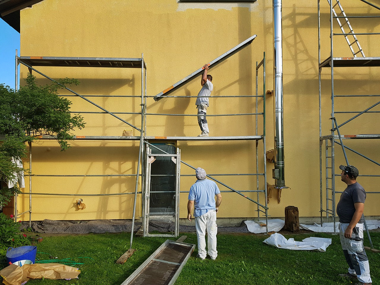 Pendant des travaux, protéger les plantes du jardin