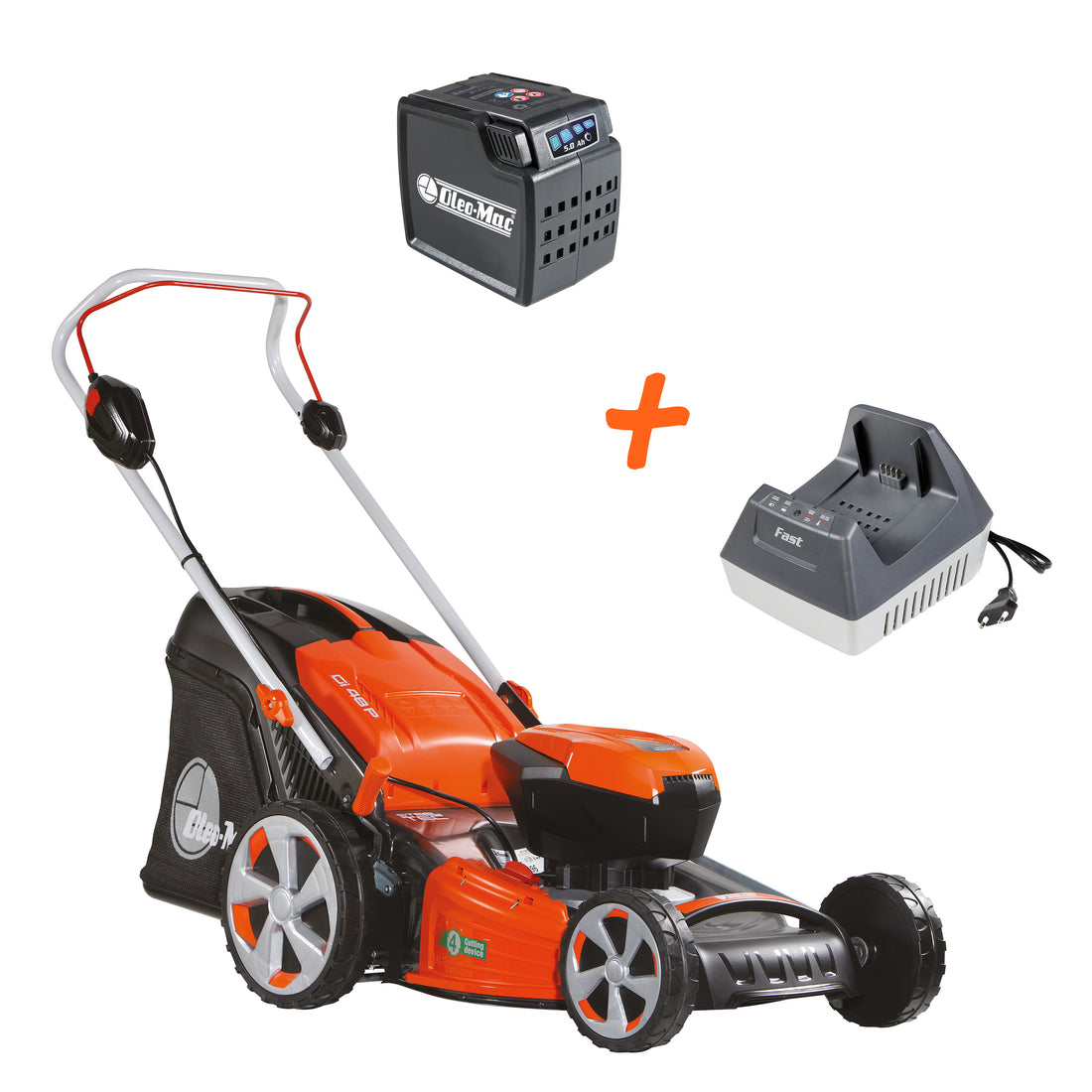 Produits à batterie - Tondeuse Kit Gi 48 P + 1 batterie + 1 chargeur