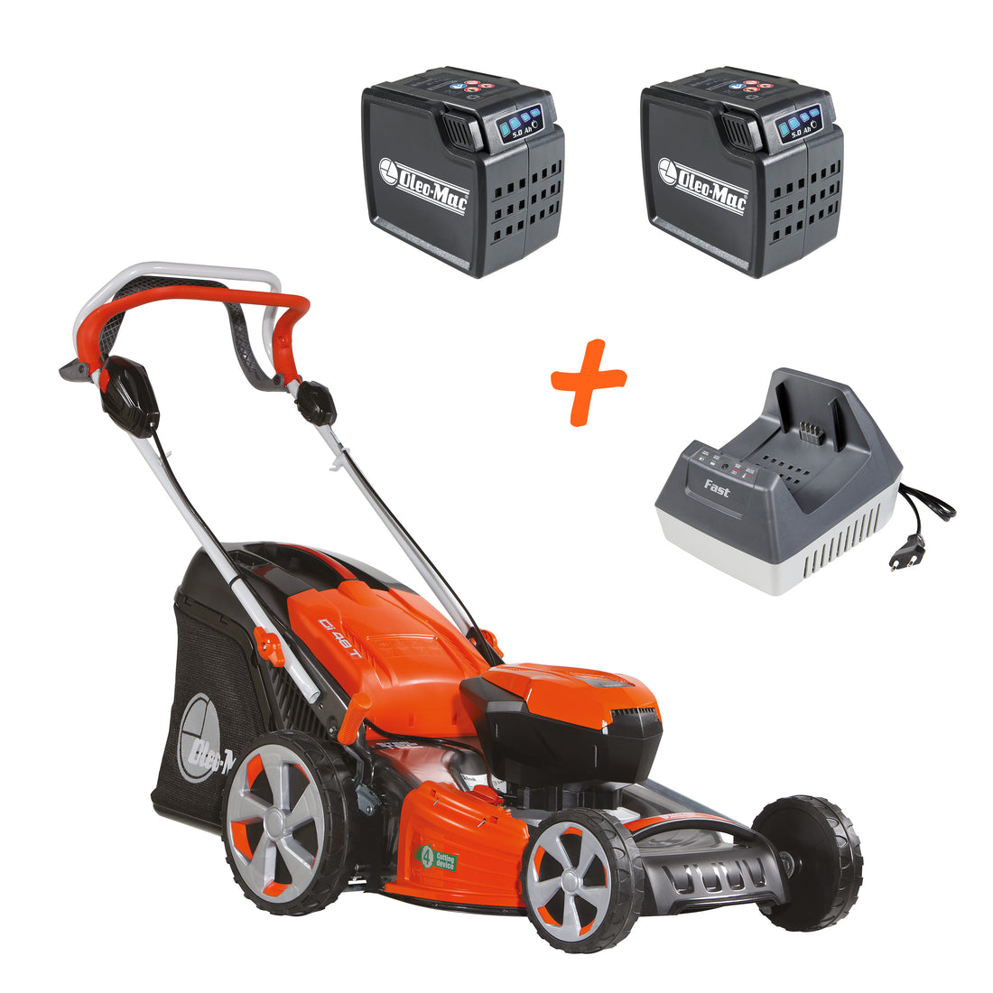 Produits à batterie - Tondeuse Kit Gi 48 T + 2 batteries + 1 chargeur