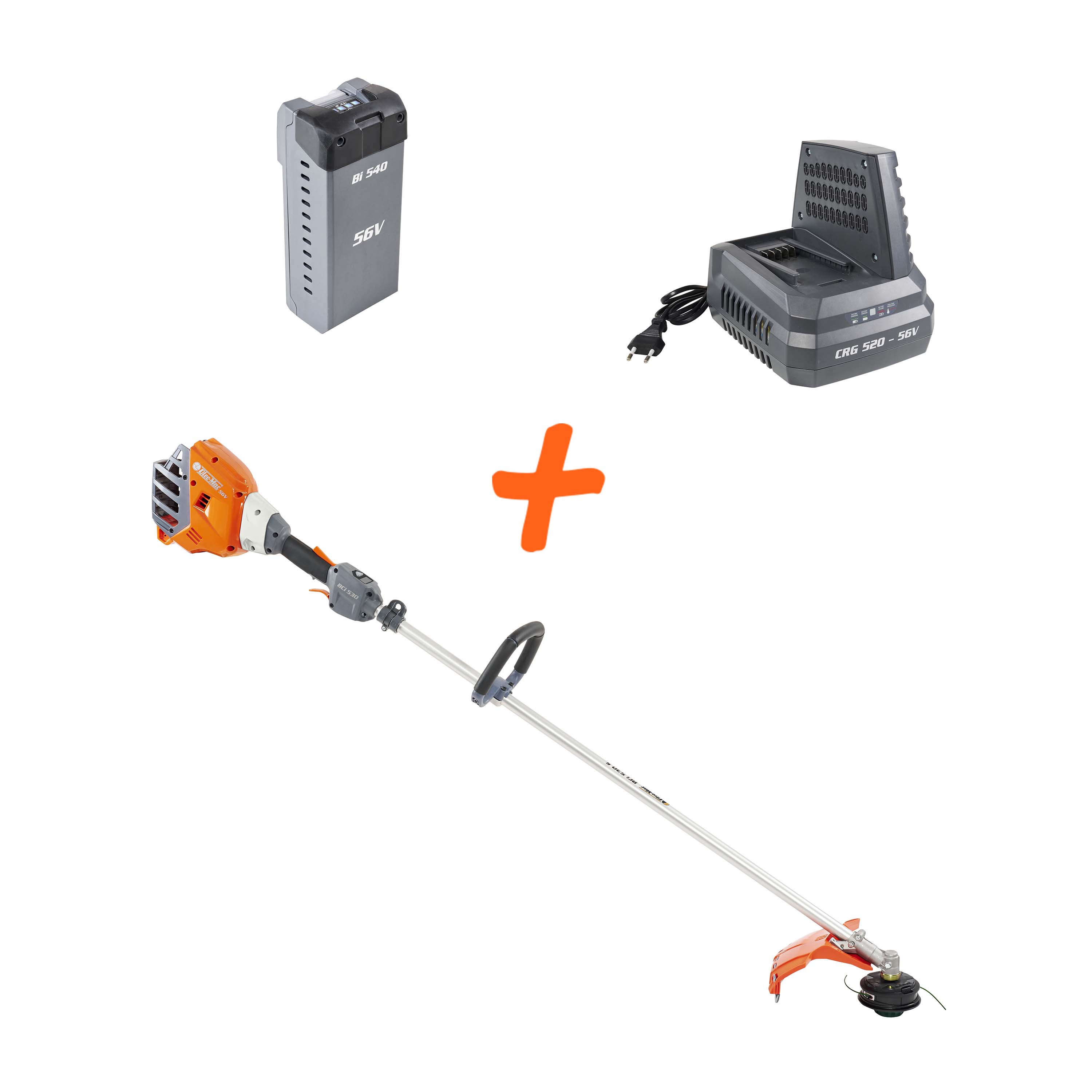 Produits à batterie 56V - Débroussailleuse KIT BCi 530 S + 1 BATTERIE 4 AH + 1 CHARGEUR