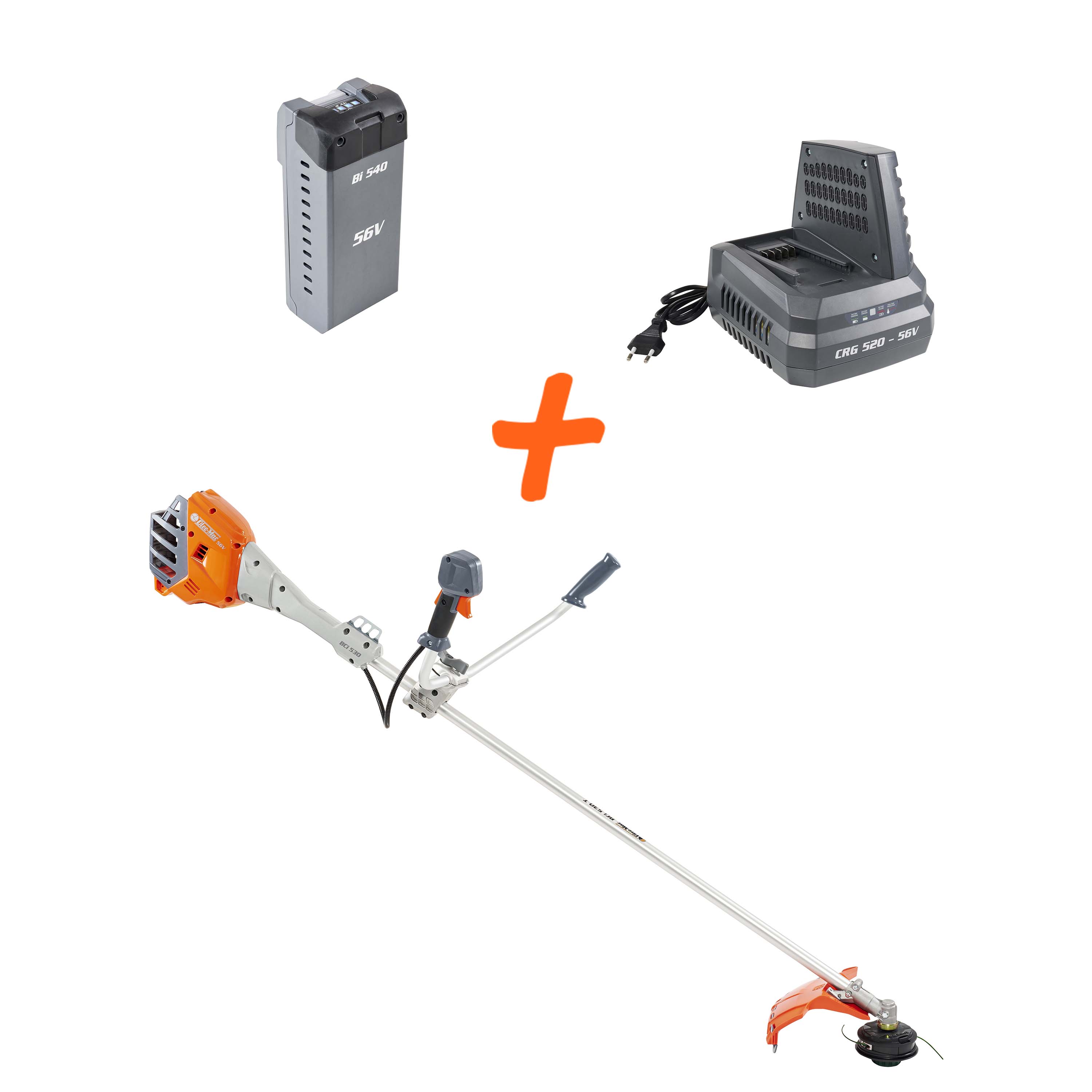 Produits à batterie 56V - Débroussailleuse KIT BCi 530 T + 1 BATTERIE 4 AH + 1 CHARGEUR