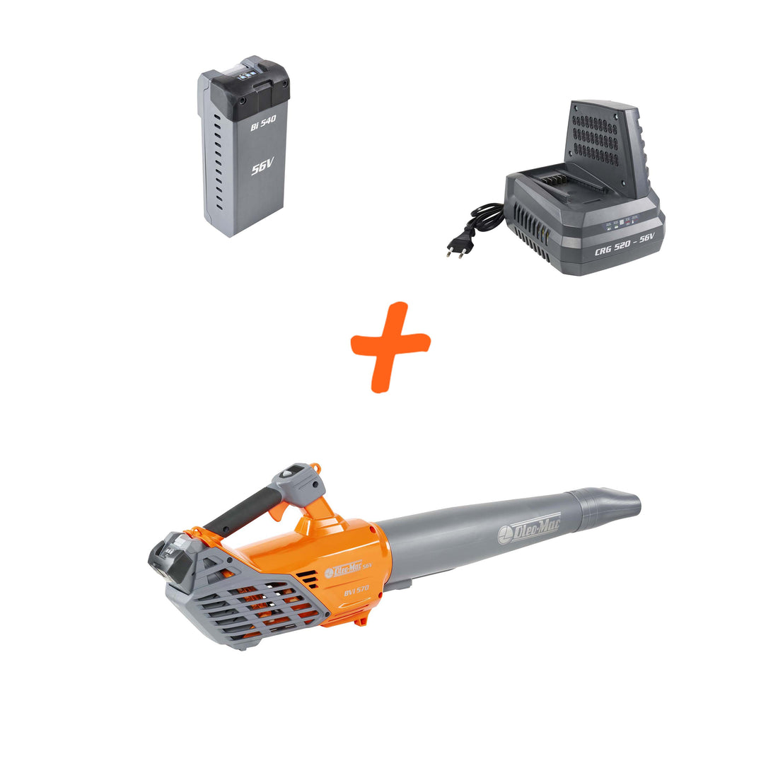 Produits à batterie 56V - Souffleur KIT BVi 570 + 1 BATTERIE 4 AH + 1 CHARGEUR