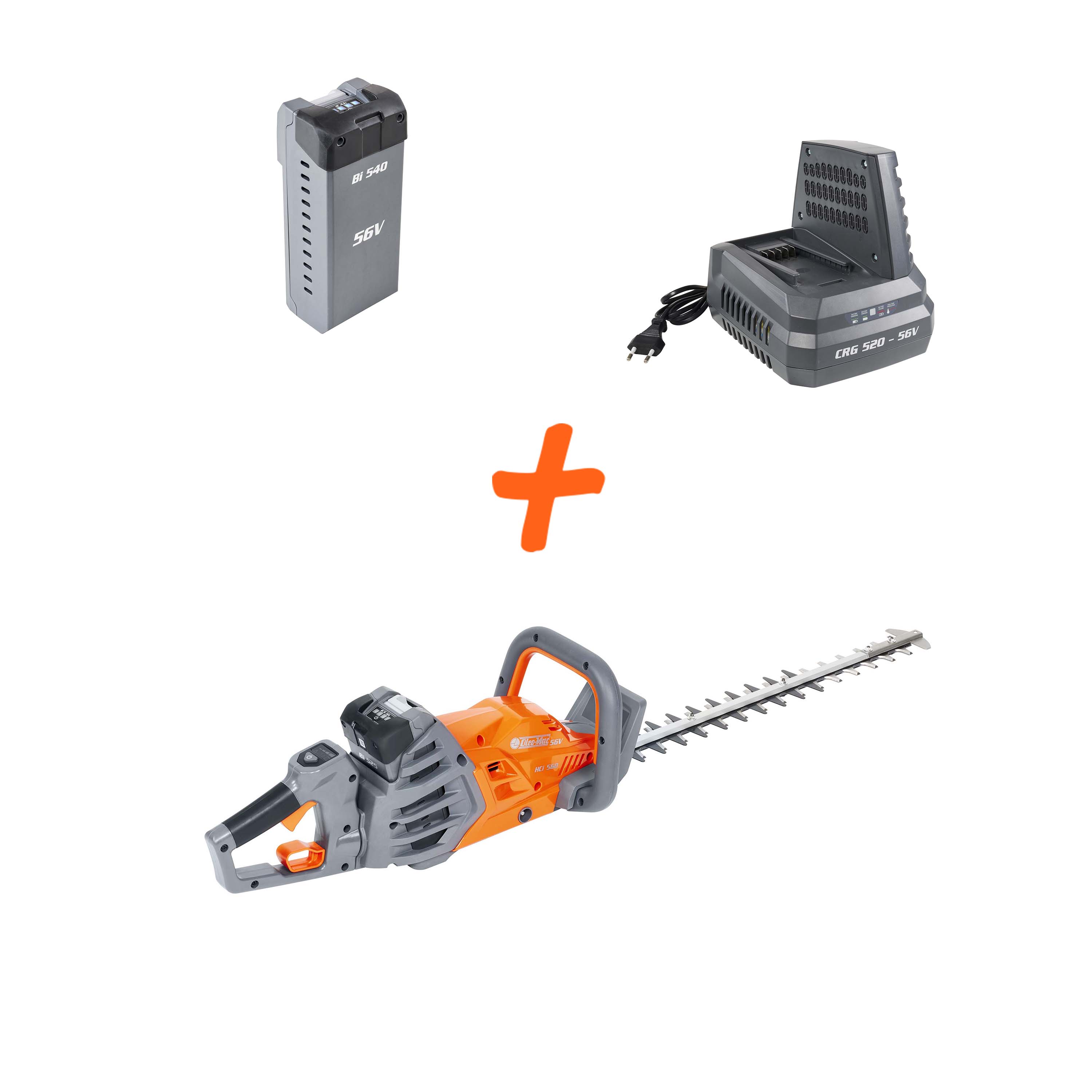 Produits à batterie 56V - Taille-haie HCi 560 + 1 BATTERIE 4 AH + 1 CHARGEUR